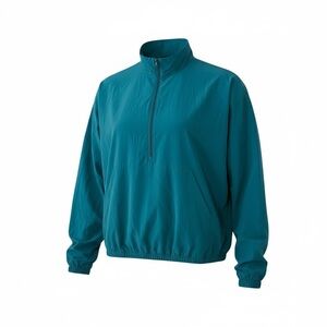 Beyond Yoga In Stride Half Zip Pullover XL Teal Kangaroo Pocket Lightweight